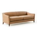 Canapé 2 places 170 cm en similicuir camel style contemporain